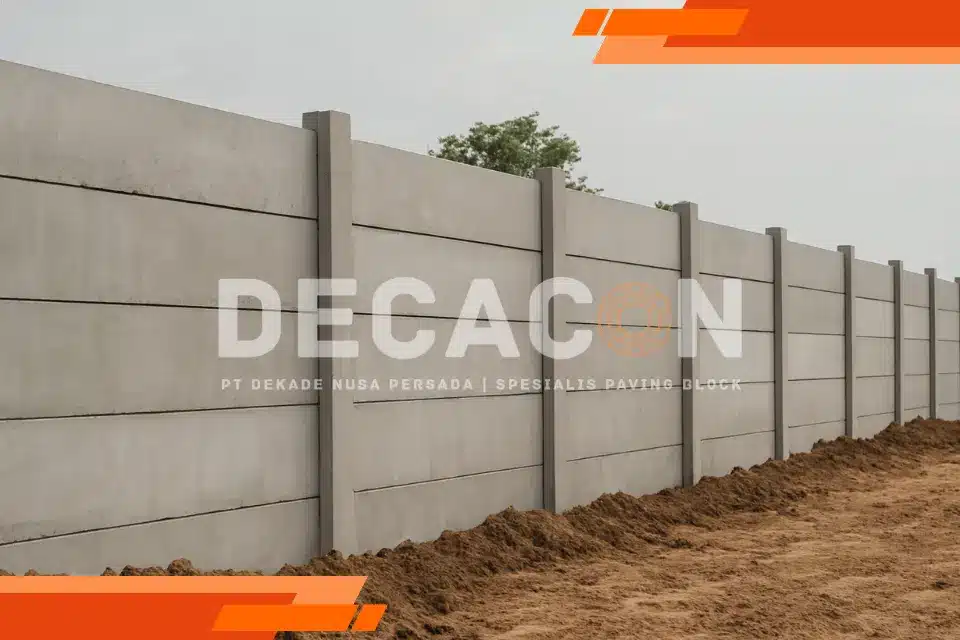 memasang pagar panel beton